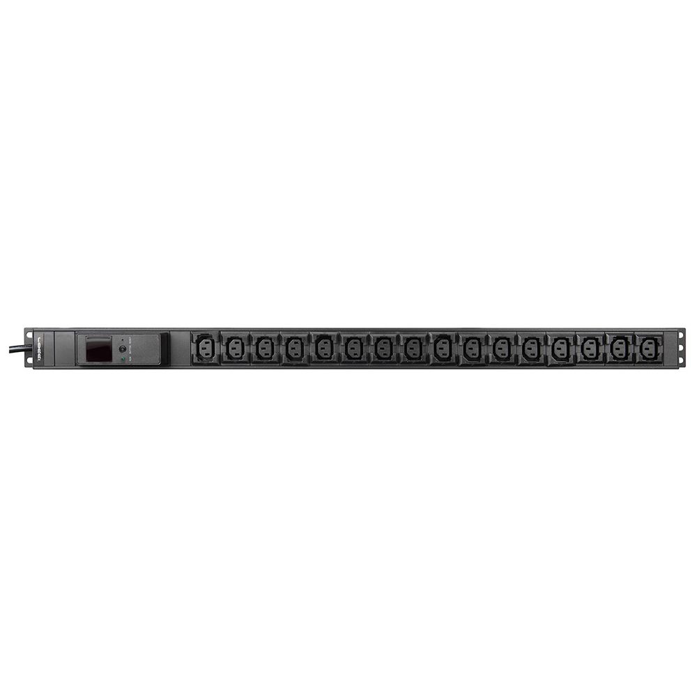 Блок распределения питания PDU Ippon Meter 0U (1546800) верт.размещ. 16xC13 с мониторингом 16A EN 60320