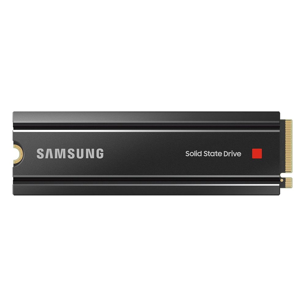 Твердотельный накопитель SSD Samsung 980 PRO Black M.2 2280 MZ-V8P2T0 2TB Client SSD PCIe Gen4x4 with NVMe, 7000/5100, IOPS 1000/1000K, MTBF 1.5M, 3D NAND TLC, 2048MB, 1200TBW, 0,33DWPD, Heat Sink, RTL (837690)