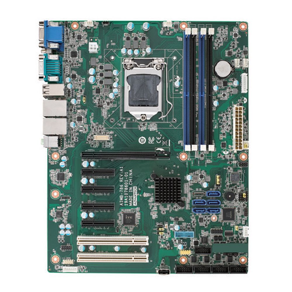 Материнская плата Advantech промышленная AIMB-786G2-00A2  LGA 1151, процессор 8-го поколения Intel® Core™ i7/i5/i3/Pentium®/Celeron®, форм-фактор ATX, тройной дисплей, DDR4, USB 3.1, SATA 3.0 без LPT, (требуется установка батарейки CR2032)