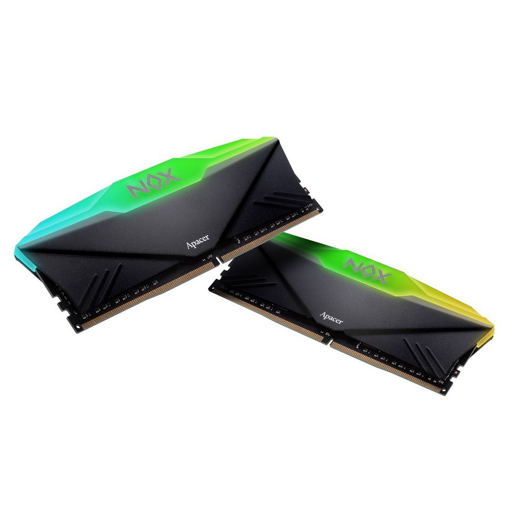 Модуль памяти Apacer NOX RGB Black Gaming Memory AH4U16G36C25YNBAA-2 16GB DDR4 3600 DIMM Non-ECC, CL18, 1.35V, Kit (2x8GB), Intel XMP 2.0, Heat Sink, RTL