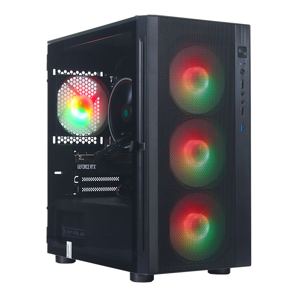 Компьютер Raskat Игровой компьютер Raskat Strike 520 (Intel Core i5 10400F, RAM 16Gb, SSD 240Gb, HDD 1TB, RTX 3050 8Gb, No OS)