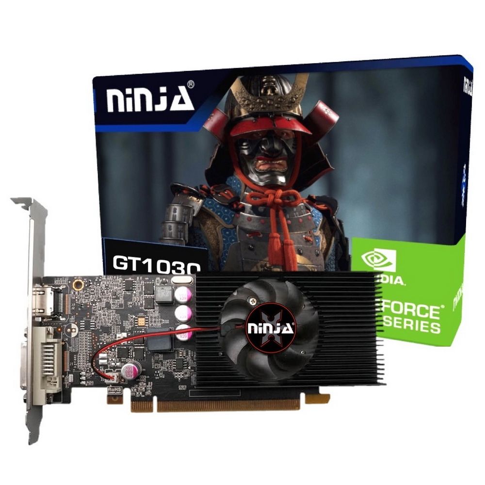 Видеокарта Ninja (Sinotex) GT1030 4GB 64bit DDR4 DVI HDMI 1FAN LP RTL