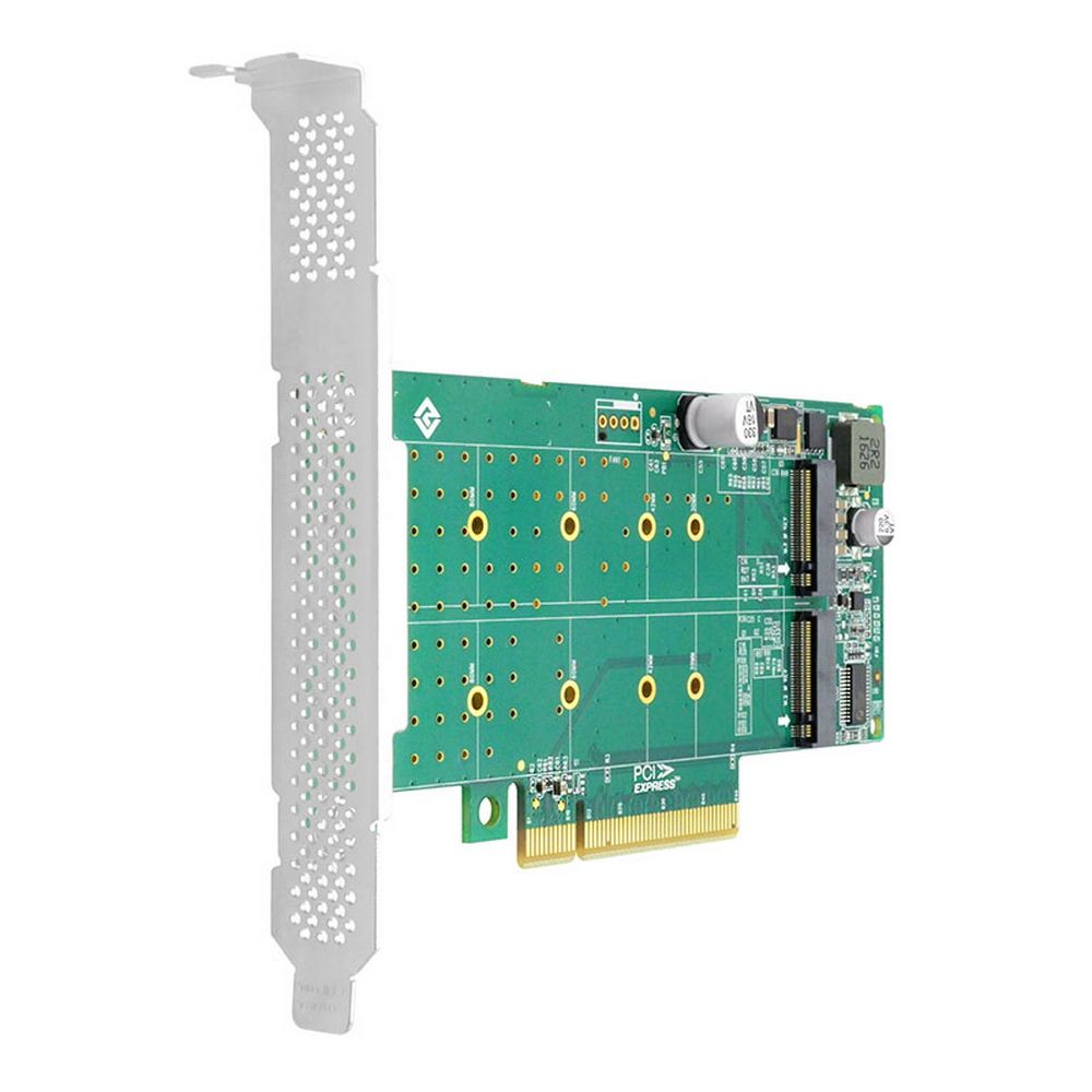 Адаптер Linkreal LRNV95N8 PCIe x8 to 2-Port M.2 NVMe Adapter {50} (300701)