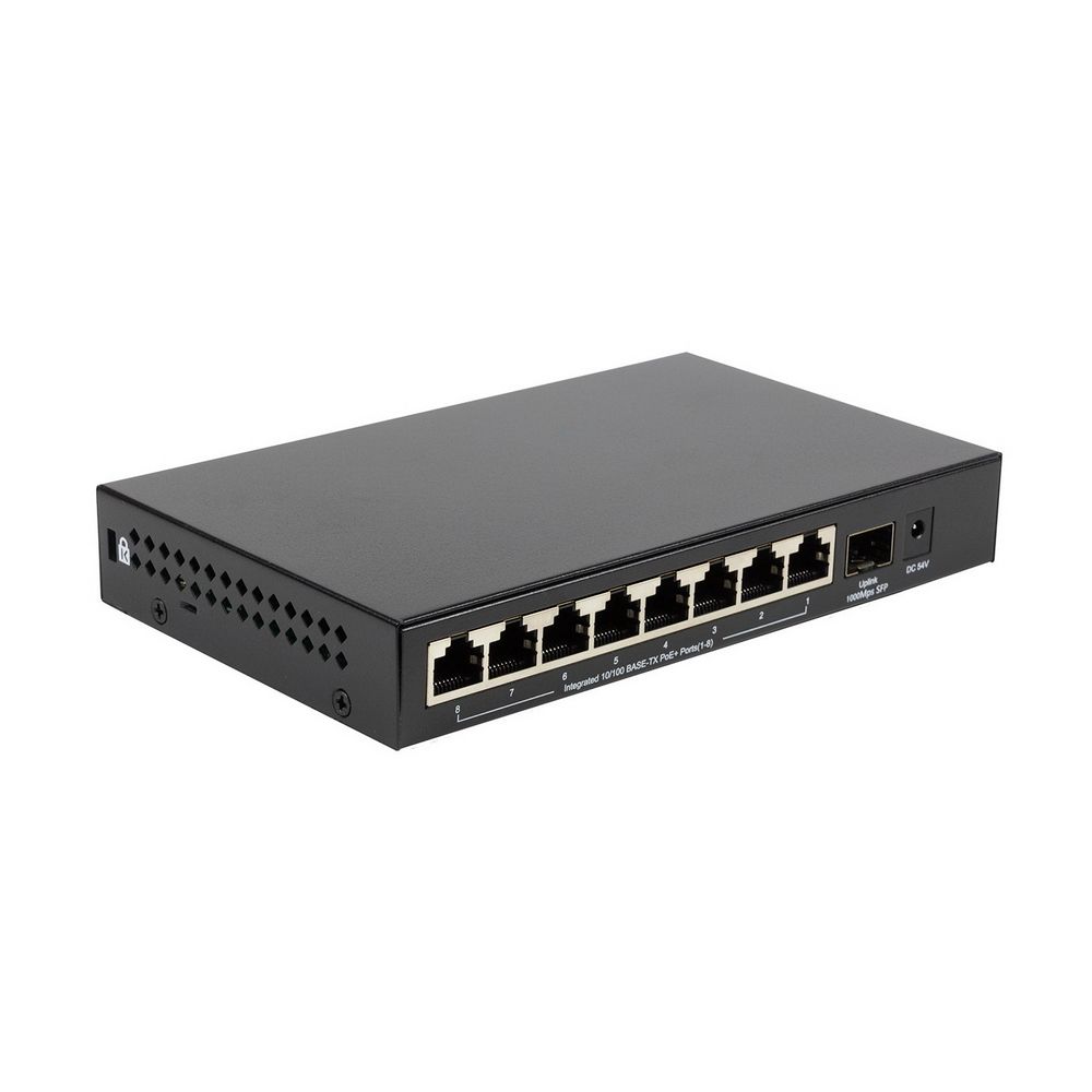 Коммутатор ORIGO OS1209P/A1A Неуправляемый PoE-коммутатор, 8x100Base-TX, 1x1000Base-X SFP