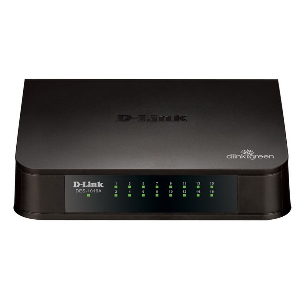 Коммутатор D-Link DES-1016A/E2A Неуправляемый коммутатор с 16 портами 10/100Base-TX