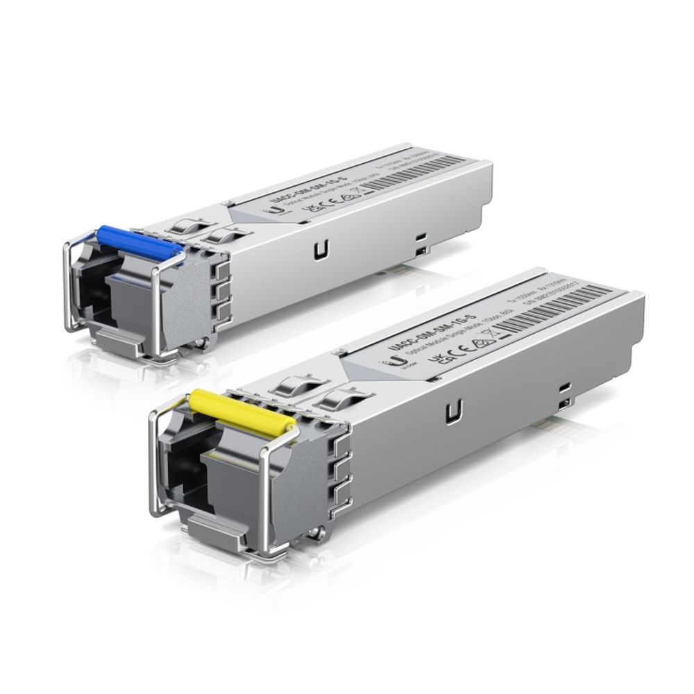 Трансивер Ubiquiti UACC-OM-SM-1G-S-2 (2 шт. в комплекте) Двунаправленный одномодовый оптический модуль 1 Гбит/с, 3 км