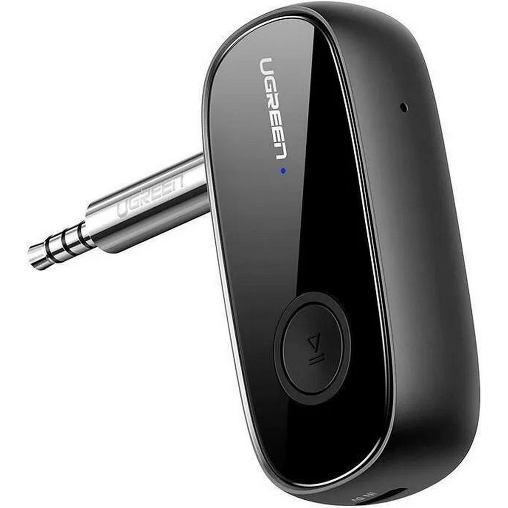 Адаптер UGREEN CM279 (70304) Bluetooth 5.0 Receiver Audio Adapter APTX с микрофоном. Цвет: черный