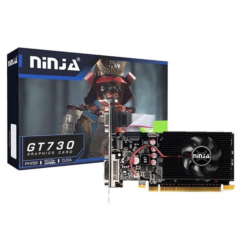 Видеокарта Ninja (Sinotex) GT730 4GB DDR3 128bit VGA DVI HDMI 1FAN LP RTL