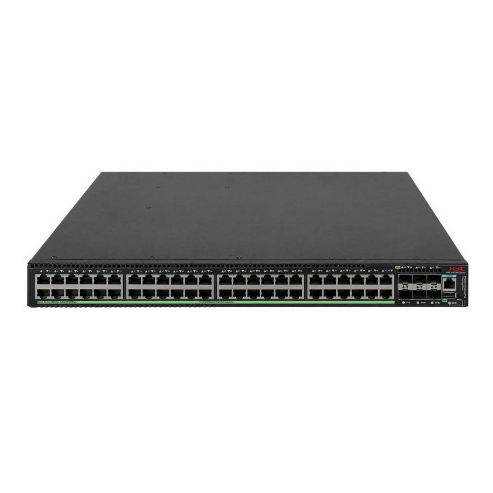 H3C Коммутатор S5570S-54S-PWR-EI-A  48x10/100/1000BASE-T Ethernet ports (PoE+), 6x1G/10G BASE-X SFP+ Ports w/o PSU