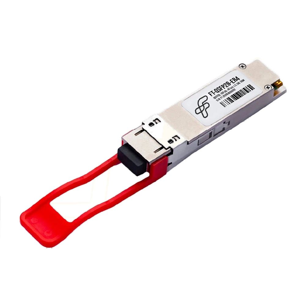 Волоконно-оптический приемопередатчик Fibertrade FT-QSFP28-ER4 Трансивер 100G, QSFP28, LC, SMF, 40km, 4xDFB laser 1295.6 нм, 1300.1 нм, 1304.6 нм, 1309.1 нм  OEM