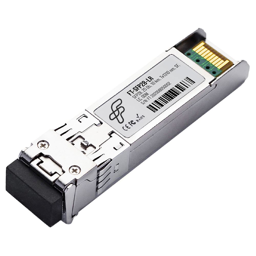 Волоконно-оптический приемопередатчик Fibertrade FT-SFP28-LR Трансивер 25G, SFP28, LC SMF 10km, 1310nm DFB laser, (прошивка Mellanox),OEM, Fibertrade (597015)