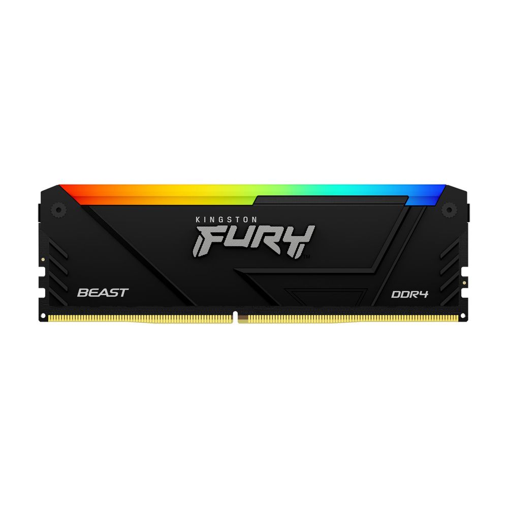 Модуль памяти Kingston 8GB DDR4 3600MHz DIMM FURY Beast Black RGB XMP CL17, 1.35V  288-pin Non-ECC