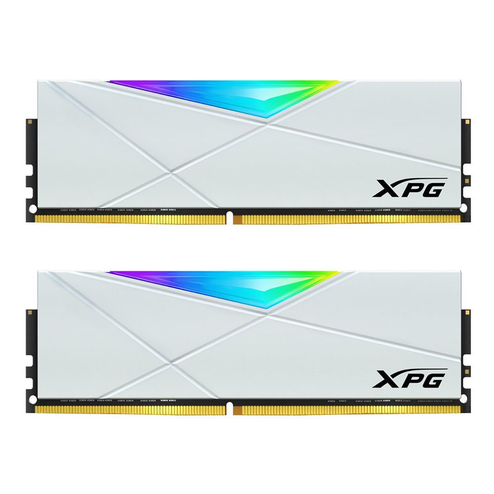 Модуль памяти ADATA 16GB DDR4 3600 U-DIMM XPG Spectrix D50 RGB Gaming Memory CL18, 1.35V K2*8GB WHITE
