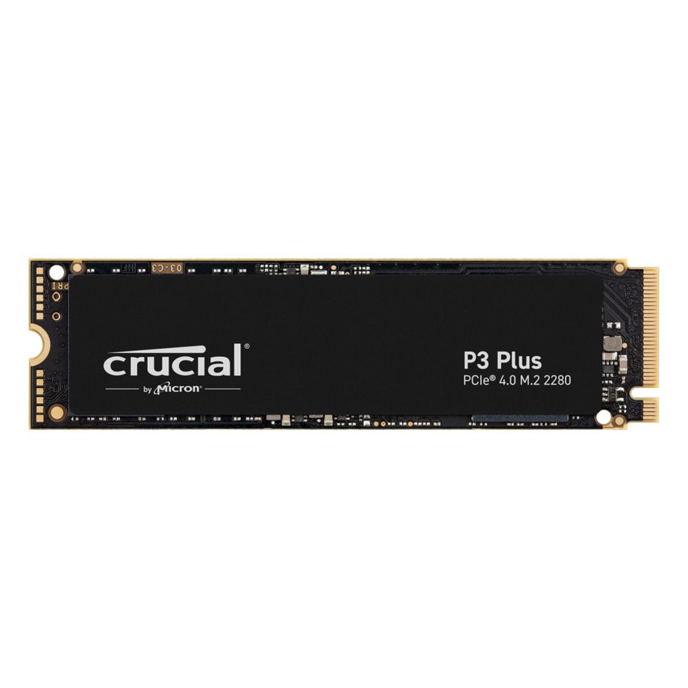 Твердотельный накопитель SSD Crucial P3 Plus 1TB PCIe M.2 2280 SSD  NVMe (PCIe Gen 4 x4), 3D NAND, R/W 3600/5000MB/s, TBW 220, DWPD 0