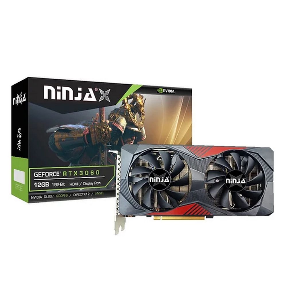 Видеокарта Ninja (Sinotex) RTX3060 12GB GDDR6 192bit 3xDP HDMI 2FAN RTL