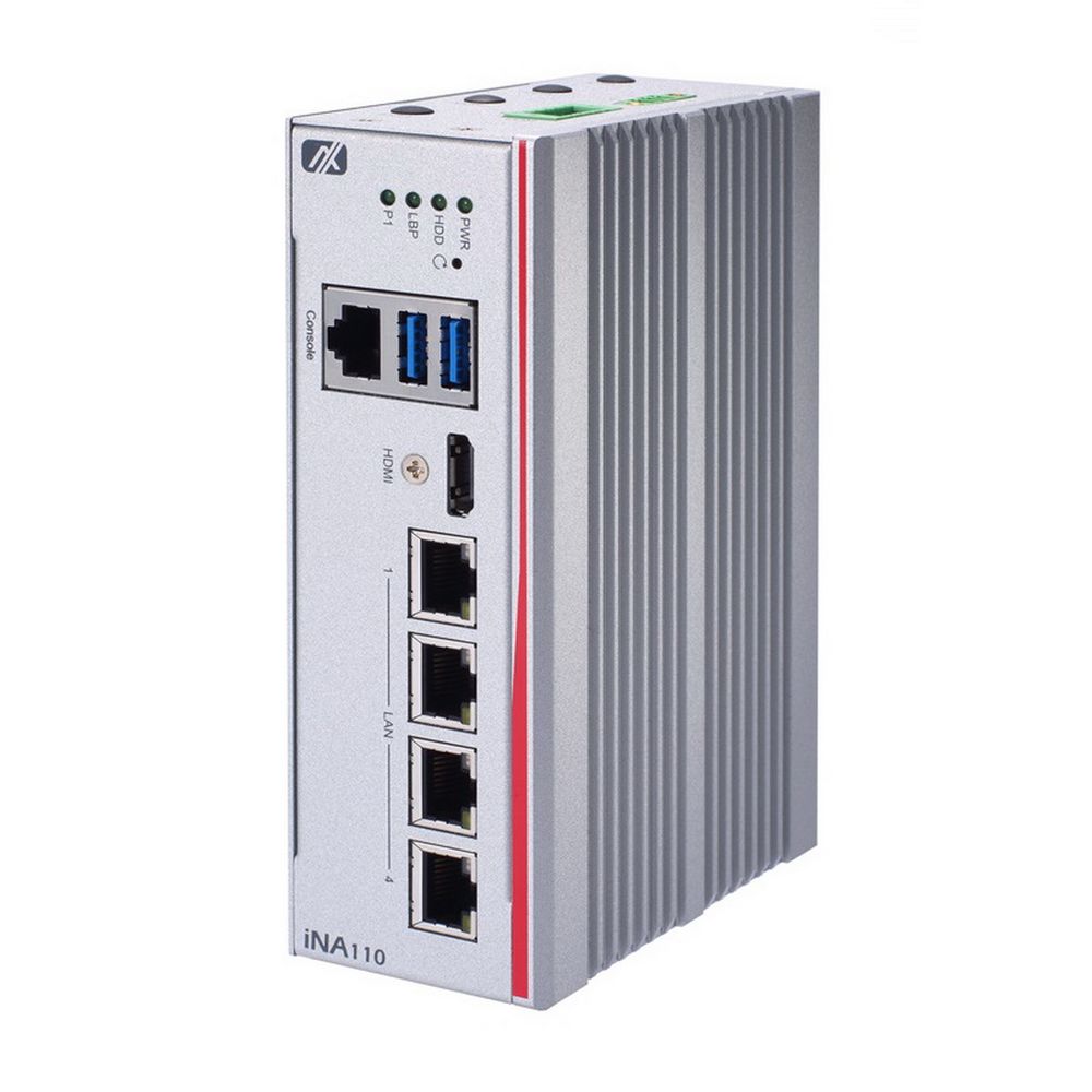 Платформа системного блока Axiomtek iNA110-E3940-A, DIN-Rail Cybersecurity Gateway with Intel Atom® x5-E3940 Processor and 4 LAN  iNA110-E3940-A, DIN-Rail Cybersecurity Gateway with Intel Atom® x5-E3930/E3940 Processor and 4 LAN with LAN Bypass9 to 36 VDC, typical 12-24V power input with OVP, UVP,OCP, RPP● Supports TPM 2.0● Ideal for ICS cybersecurity and critical infrastructure