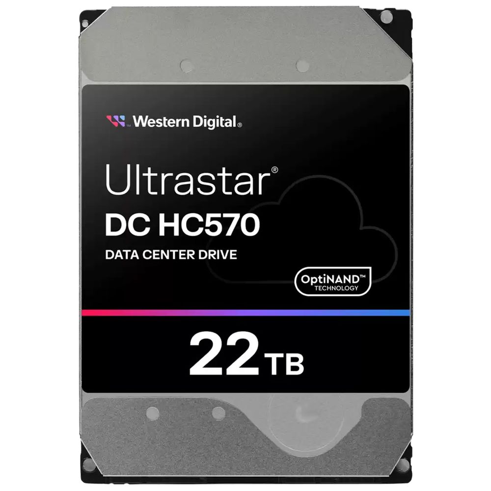 Жесткий диск серверный Western Digital 3.5" 22TB WD Ultrastar DC HC570 (WUH722222ALE6L4) SATA 6Gb/s, 7200rpm, 512MB