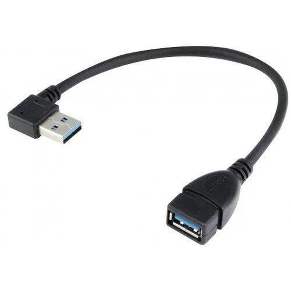 Кабель адаптер угловой KS-is USB 3.0 male female (KS-402O) левый