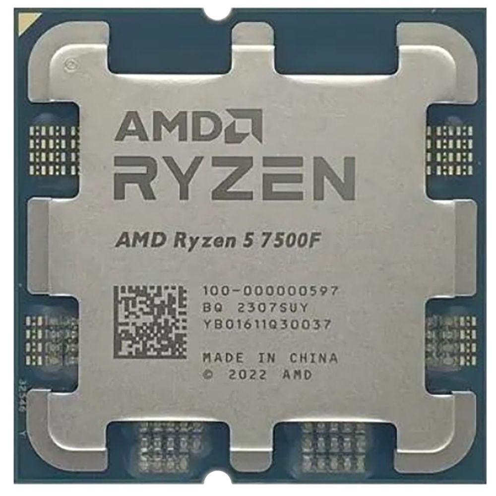 Центральный Процессор AMD RYZEN 5 7500F BOX (Raphael, 5nm, C6/T12, Base 3,70GHz, Turbo 5,00GHz, without graphics, L3 32Mb, TDP 65W, SAM5)