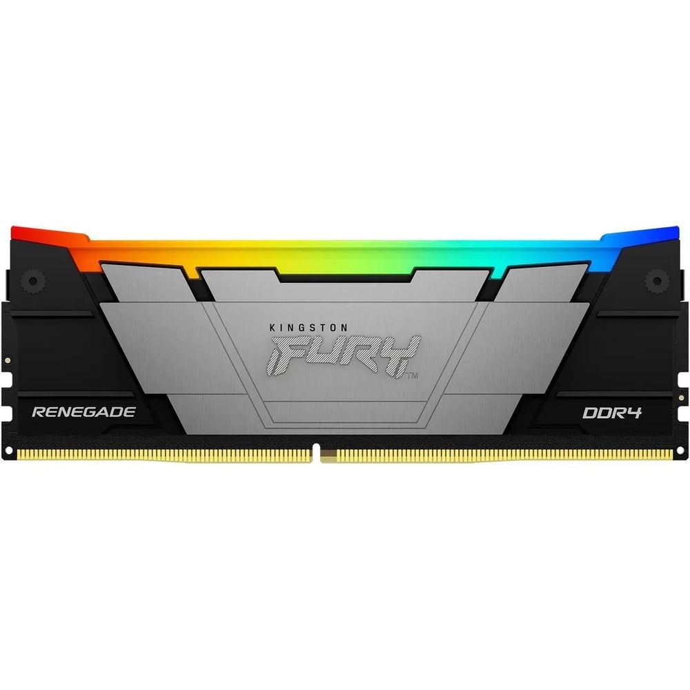 Модуль памяти Kingston 16GB DDR4 3600 FURY Renegade RGB Black XMP Non-ECC Unbuffered DIMM (Single Module) 2RX8 16-20-20 1.35V 288-pin 8Gbit