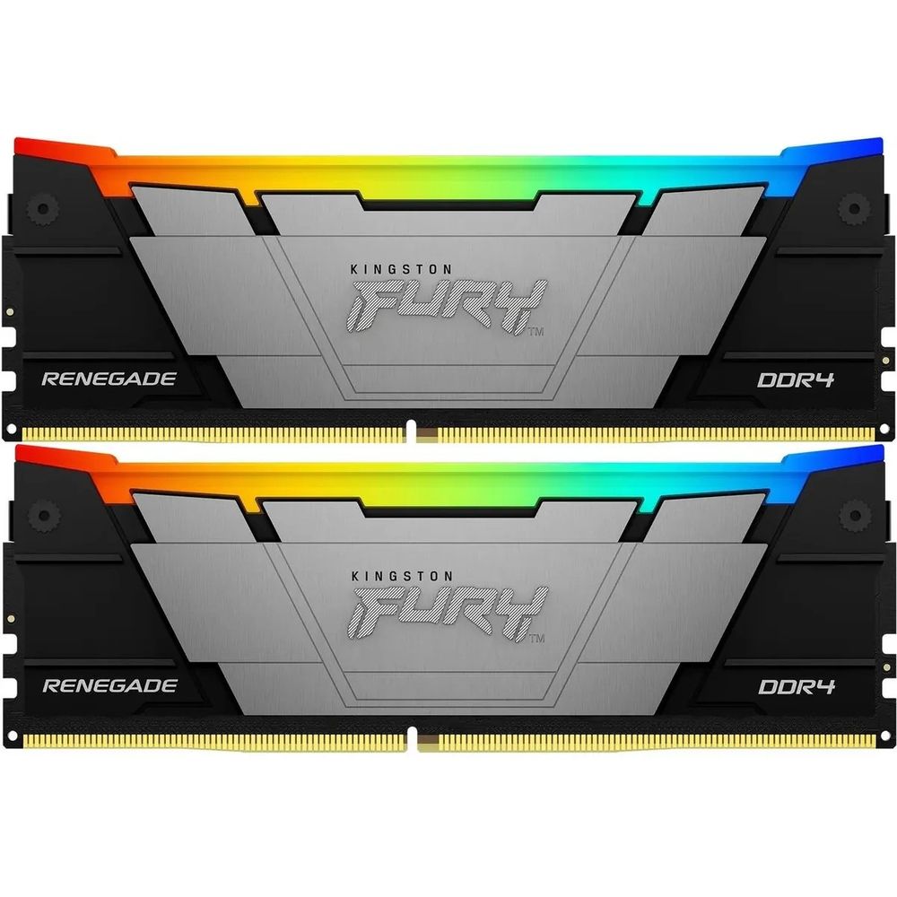Модуль памяти Kingston 16GB DDR4 4600 FURY Renegade RGB Black XMP Non-ECC Unbuffered DIMM (Kit 2*8gb) 1RX8 19-26-26 1.5V 288-pin 8Gbit