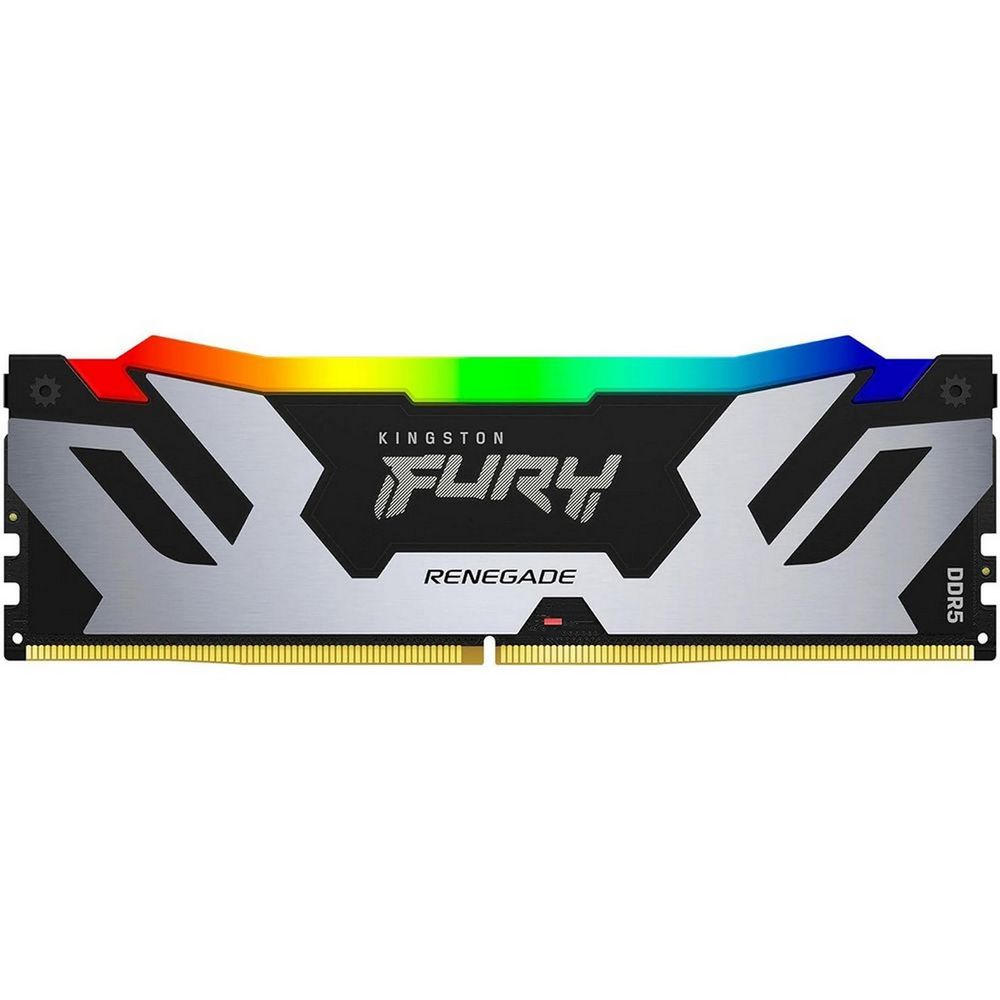 Модуль памяти Kingston 32GB DDR5 6400 FURY Renegade Silver/Black RGB XMP Non-ECC Unbuffered DIMM (Single Module) 2RX8 32-39-39 1.4V 288-pin 16Gbit