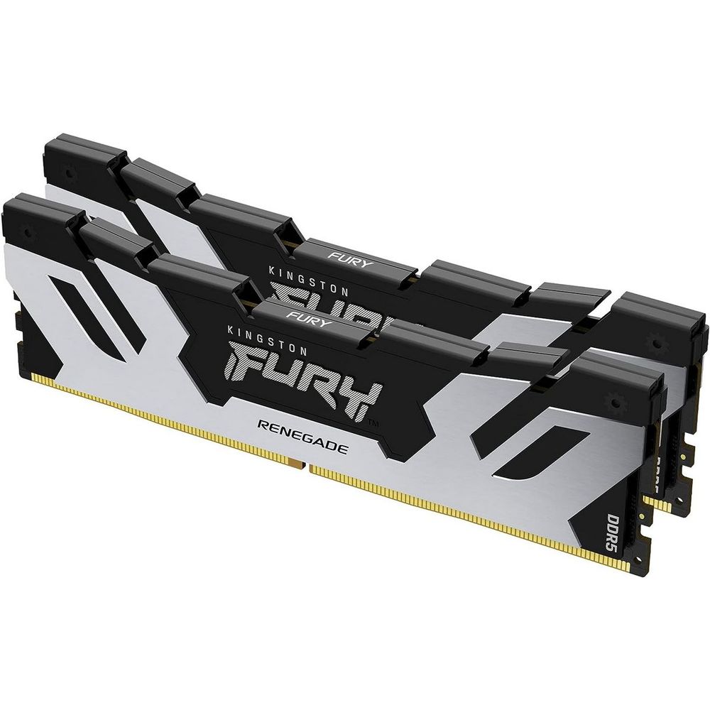 Модуль памяти Kingston 64GB DDR5 6400 FURY Renegade Silver/Black XMP Non-ECC Unbuffered DIMM (Kit 2*32gb) 2RX8 32-39-39 1.4V 288-pin 16Gbit