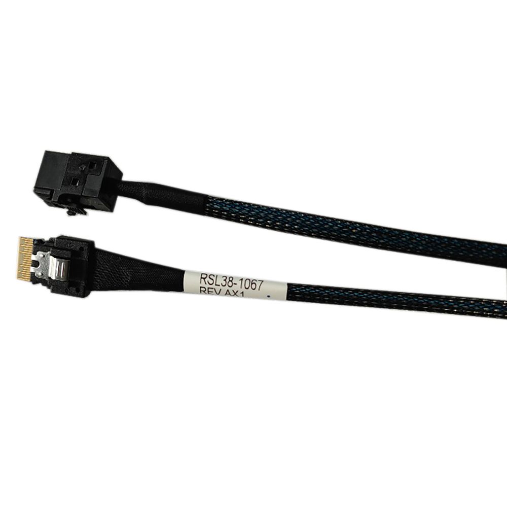 Кабель Amphenol  RSL38-1067  Slimline SASx4 (SFF8654) -to- HD MiniSAS x4 (SFF8643) 100cm,