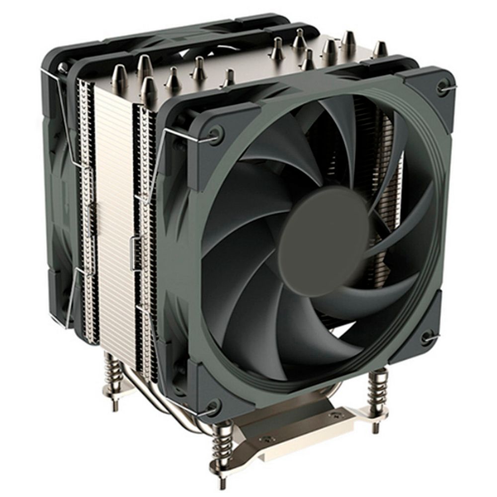 Вентилятор для процессора ALSEYE R26 CPU type: LGA1700 Electric voltage: 12 v Product size: 120mm*104mm*155mm Fan speed: PWM 1000-2520RPM Noise value: 28dBA (MAX) Air volume: 92CFM (MAX) Fan connector: 4pin PWM Bearing type: double ball bearing Heatpipe Quantity: 6 TDP: 280 WMaterial: Copper base + aluminum fin +6 heat pipe
