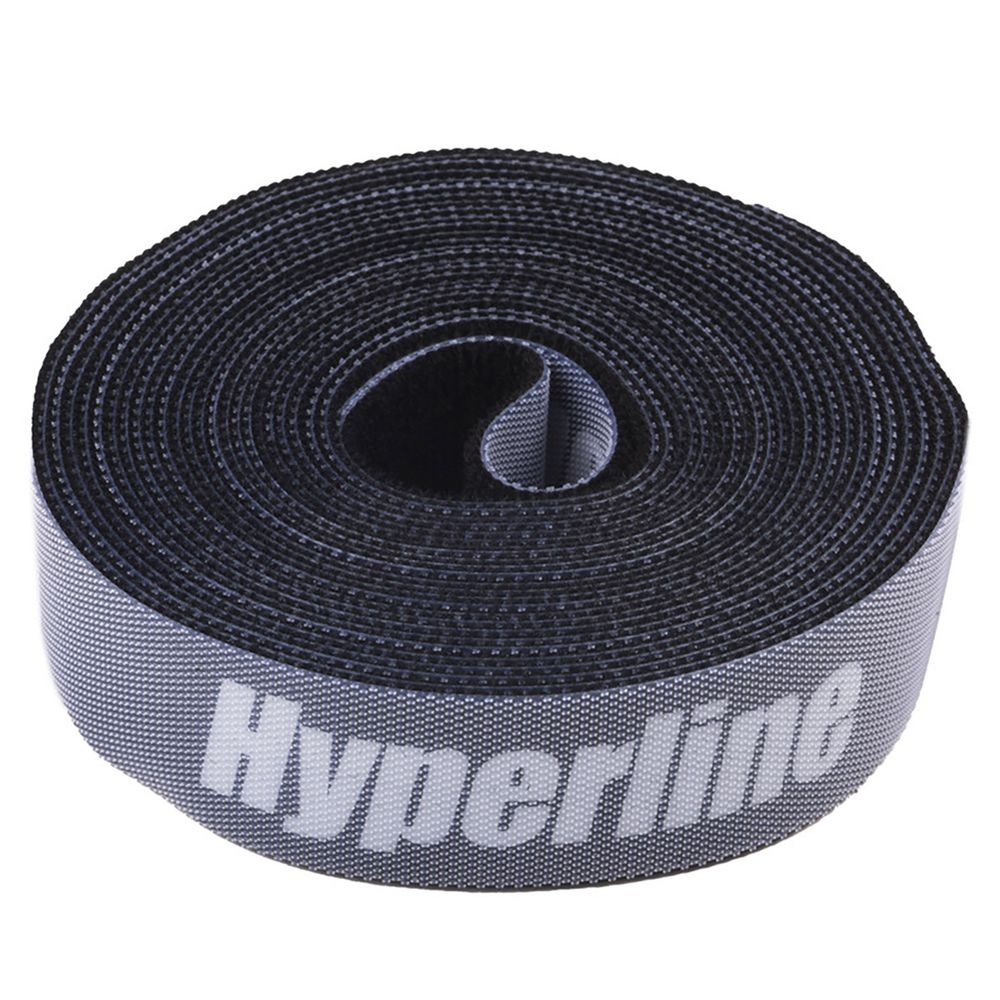 Крепеж Hyperline WASNR-5x25-BK Лента (липучка) в рулоне, ширина 25 мм, длина 5м, черная