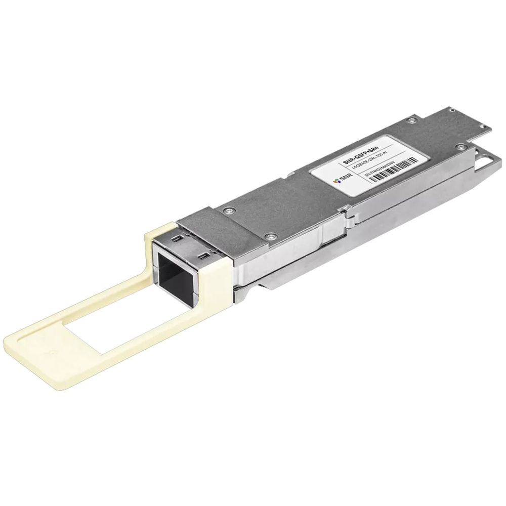 Трансивер SNR QSFP+ 40GBase-SR4, разъем MPO, дальность до 100м, SNR-QSFP+SR4