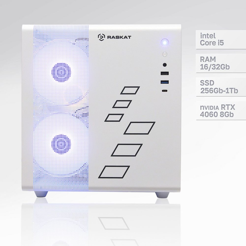Компьютер Raskat Strike 520 Bad Pack (Cоre i5 12400F, RAM 16GB, SSD 1024GB, RTX4060 8GB, White, NoOS)