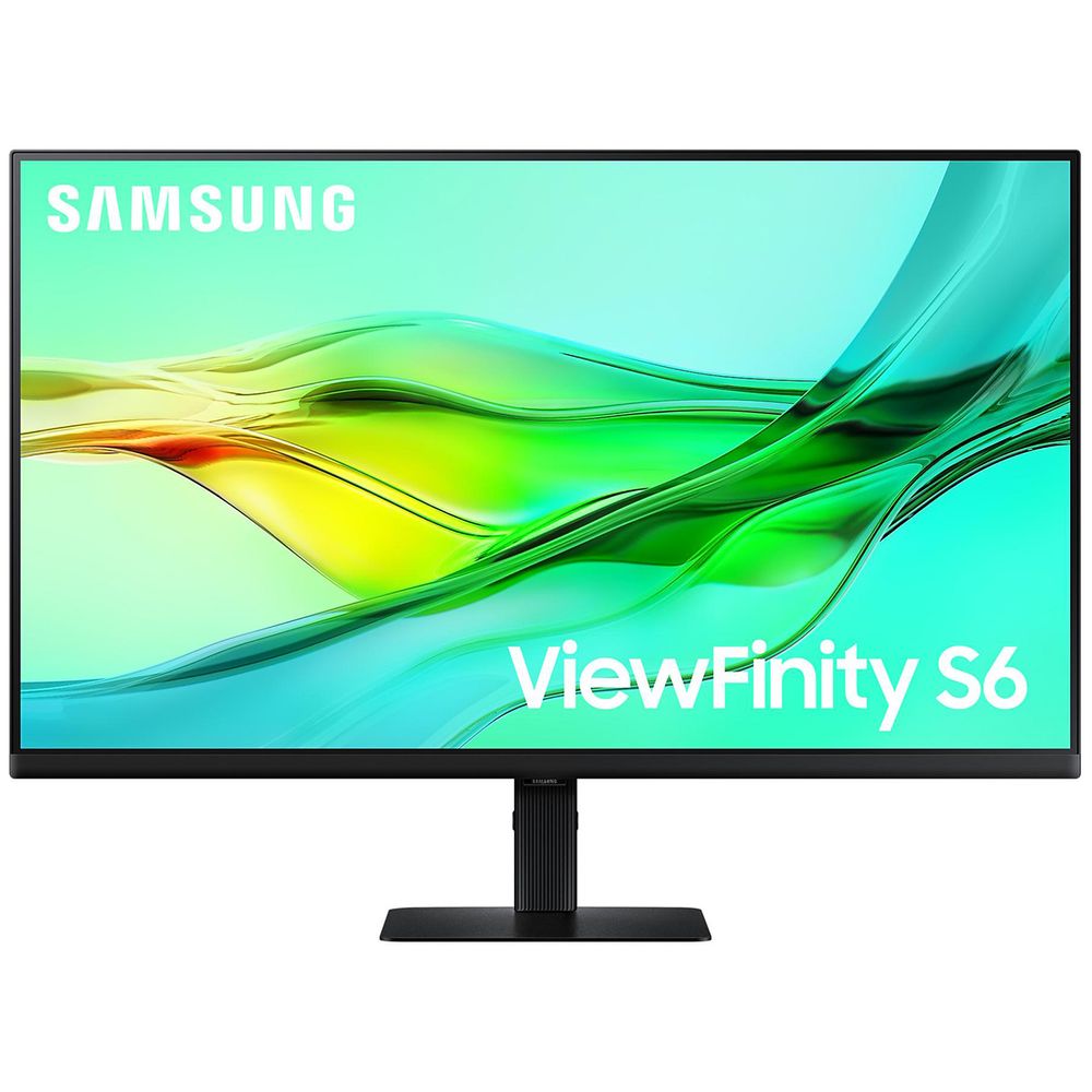 Монитор 32" SAMSUNG S32D604UAI ViewFinity S6 S60UD QHD  IPS, 2560x1440, 100Hz, 5ms, 350сd/m, 1000:1, HDR10 | HDMI(2.0), DP(1.4), Type-C(PD-90W), 3xUSB3.0, RJ45 | HAS, Pivot, Swivel, InPSU, Vesa 100, Black