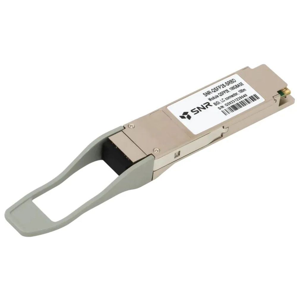Трансивер SNR SNR-QSFP28-SRBD, QSFP28 100Gb, MMF, 850nm, разъем LC, дальность до 100м