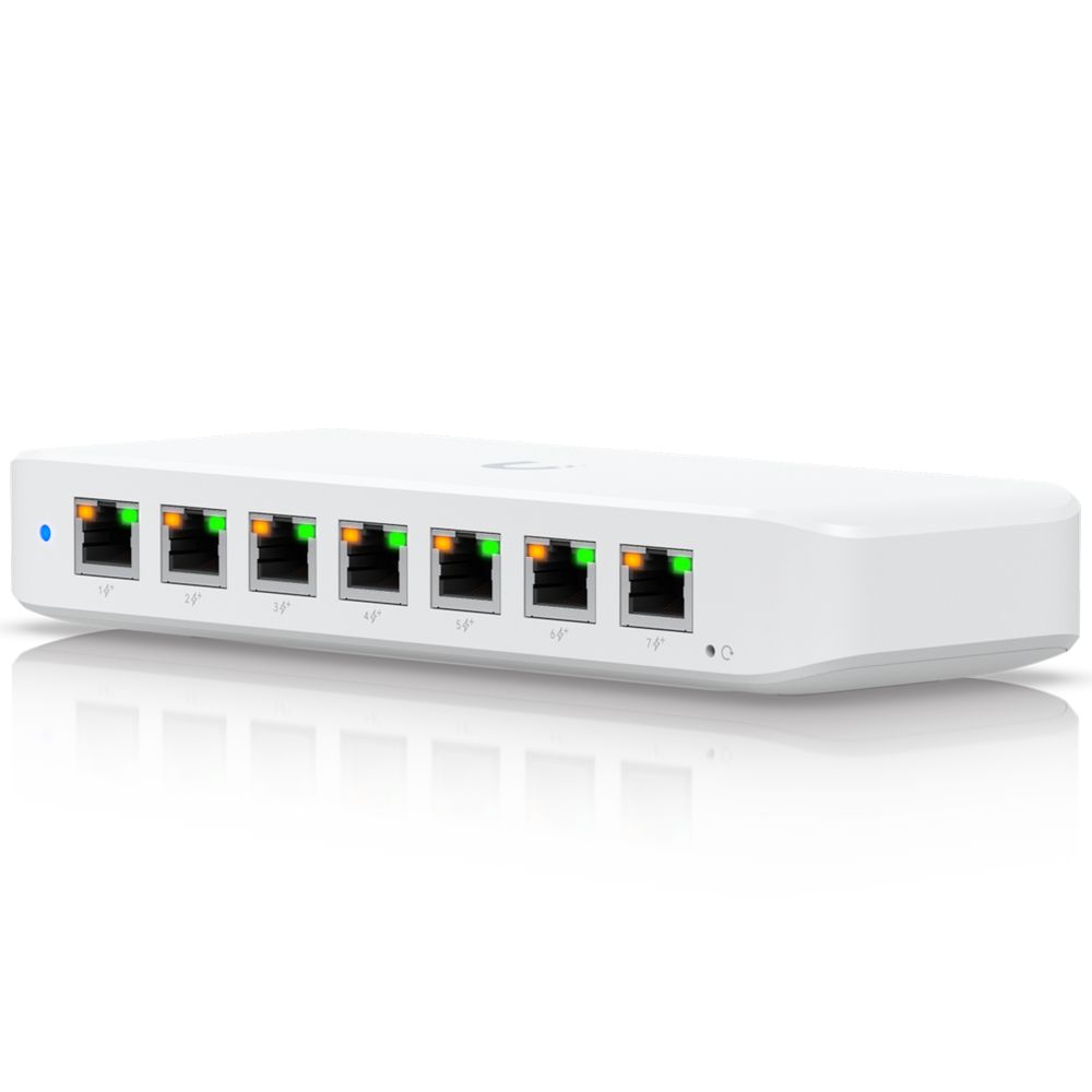 Коммутатор Ubiquiti UniFi Switch Ultra PoE-коммутатор, 8х 1G RJ45, раздача 42 Вт