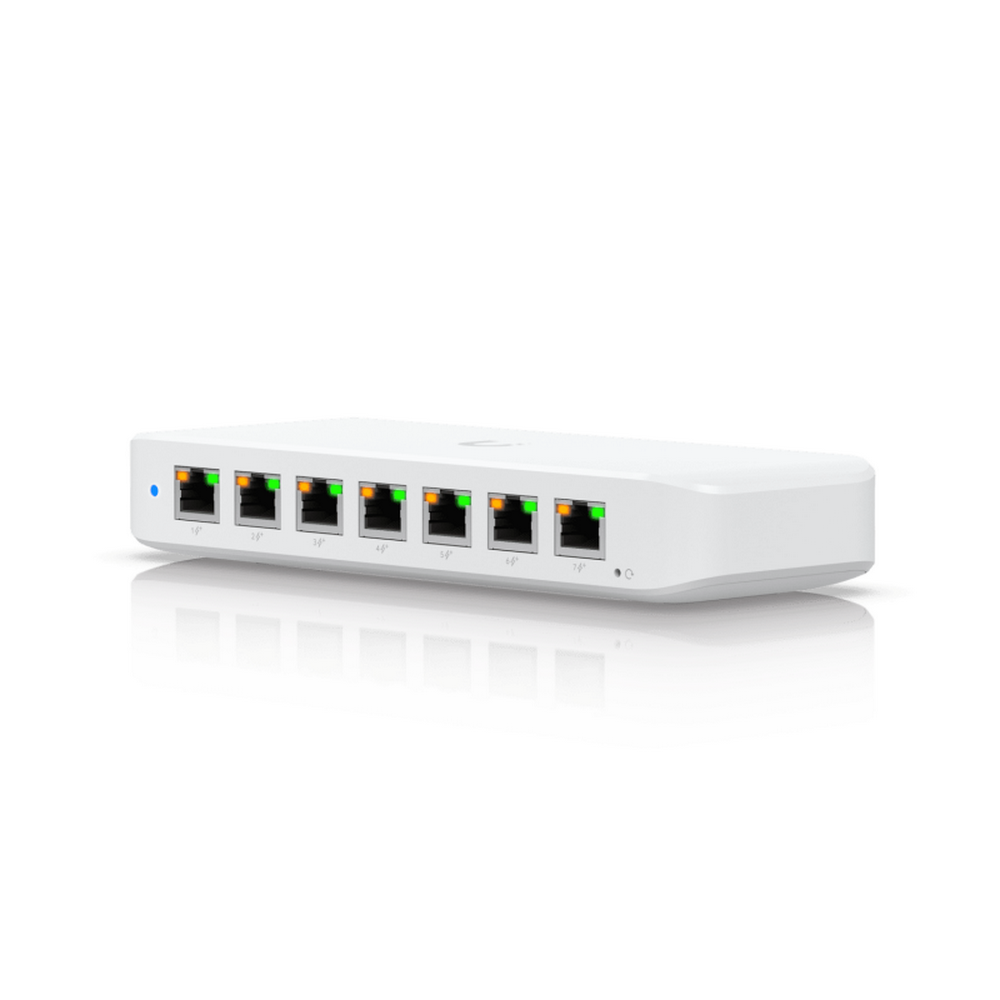 Коммутатор Ubiquiti UniFi Switch Ultra 210W PoE-коммутатор, 8х 1G RJ45, раздача 202 Вт
