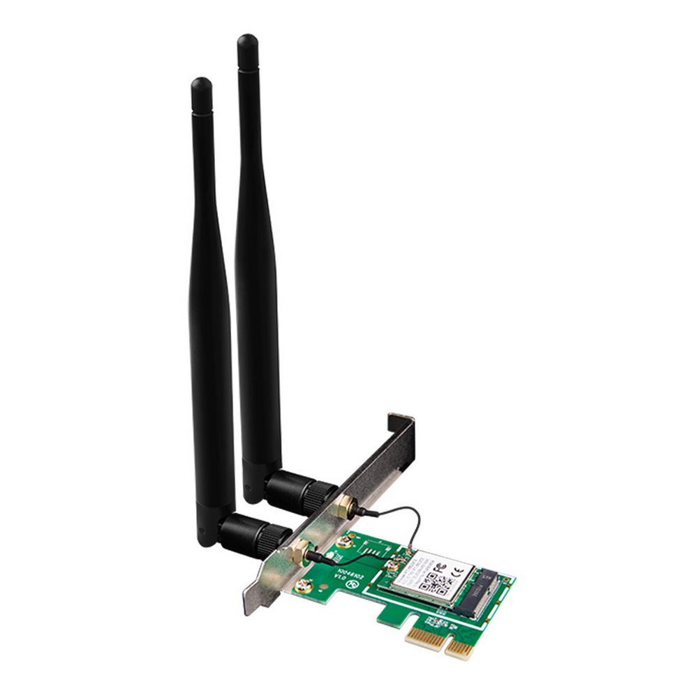 Адаптер беспроводной связи (Wi-Fi) Tenda E12 Сетевой PCIe адаптер AC1200 2,4/5 ГГц, до 1,17 Гбит/с, 2x5dBi внешние антенны