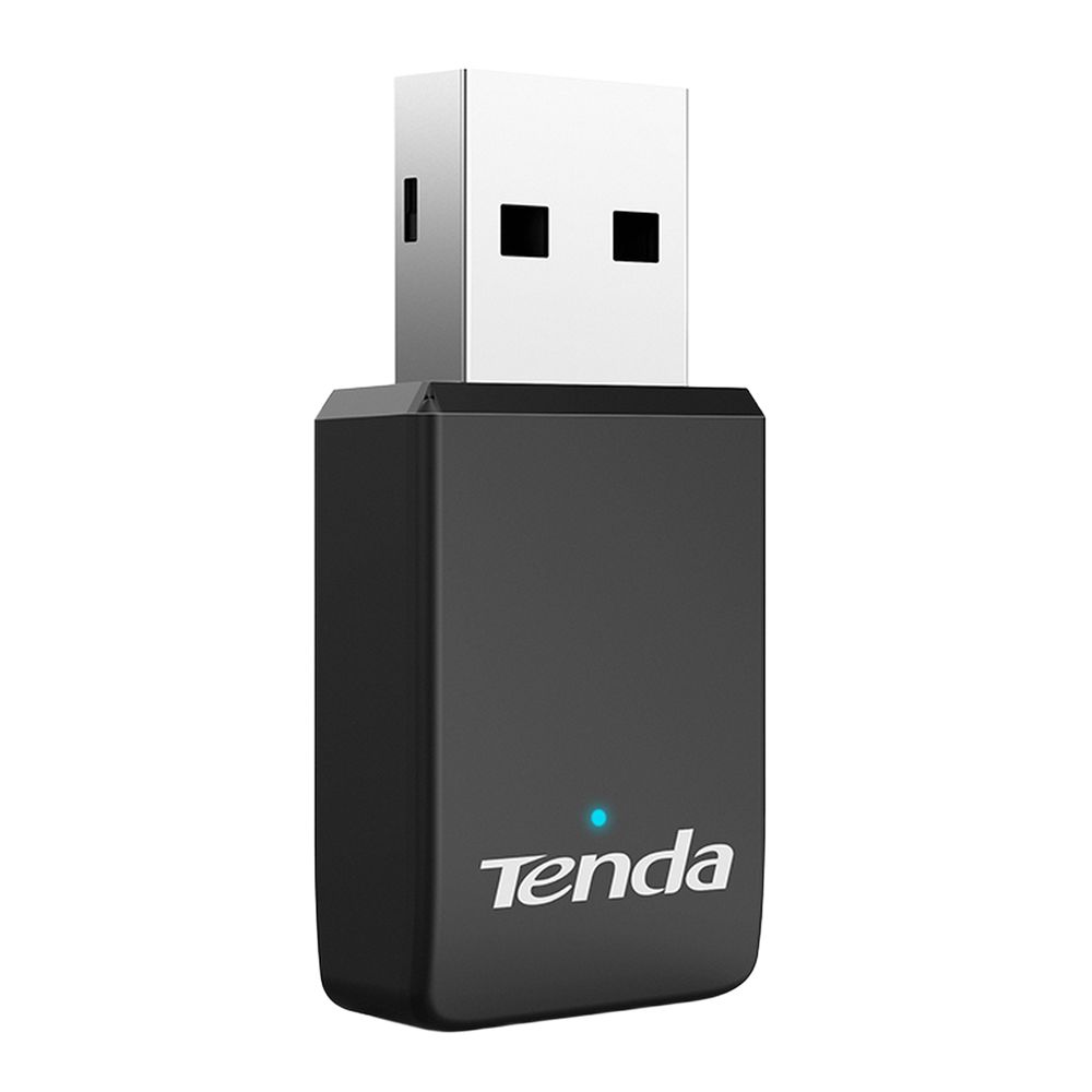 Адаптер беспроводной связи (Wi-Fi) Tenda U9 Двухдиапазонный Wi-Fi адаптер AC650 до 200 Мбит/с на 2.4 ГГц + до 433 Мбит/с на 5 ГГц, внутренняя антенна, передатчик 20 dBm, USB 2.0