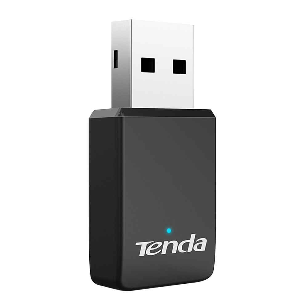 Адаптер беспроводной связи (Wi-Fi) Tenda U9 Двухдиапазонный Wi-Fi адаптер AC650 до 200 Мбит/с на 2.4 ГГц + до 433 Мбит/с на 5 ГГц, внутренняя антенна, передатчик 20 dBm, USB 2.0