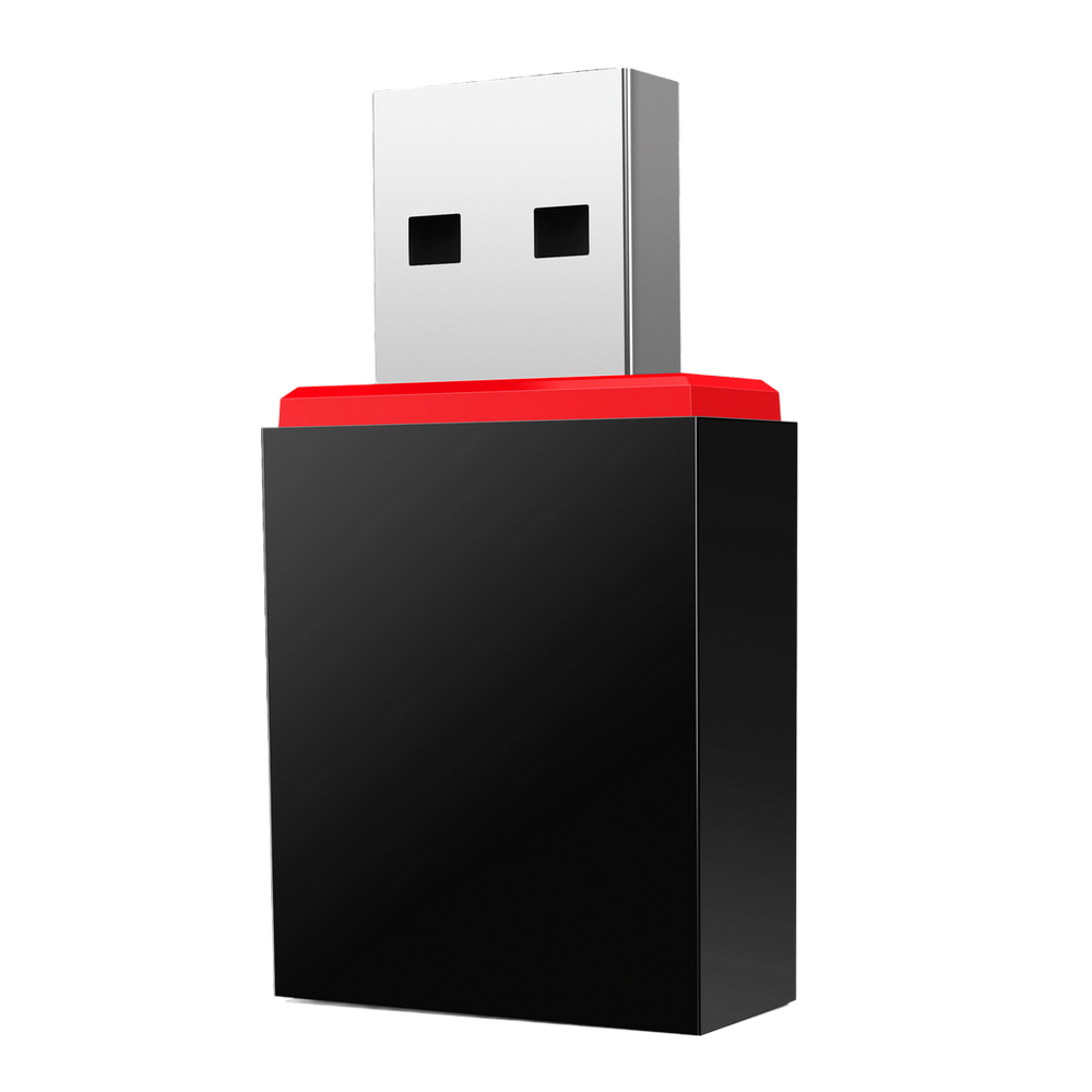 Адаптер беспроводной связи (Wi-Fi) Tenda U3 Адаптер Wi-Fi N300 2,4 ГГц, до 300 Мбит/с, передатчик 20 dBm, подключение USB, внутренняя антенна