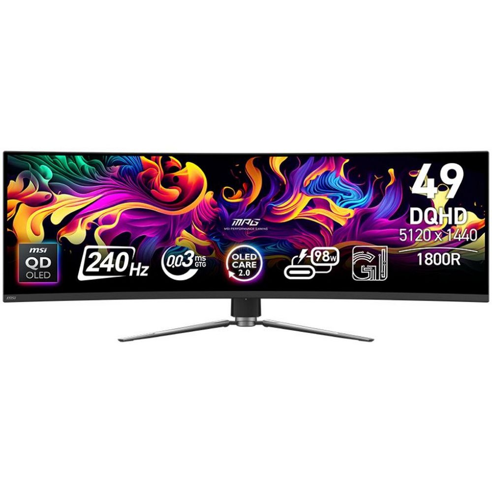 Монитор 49" MSI MPG 491CQPX QD-OLED Black