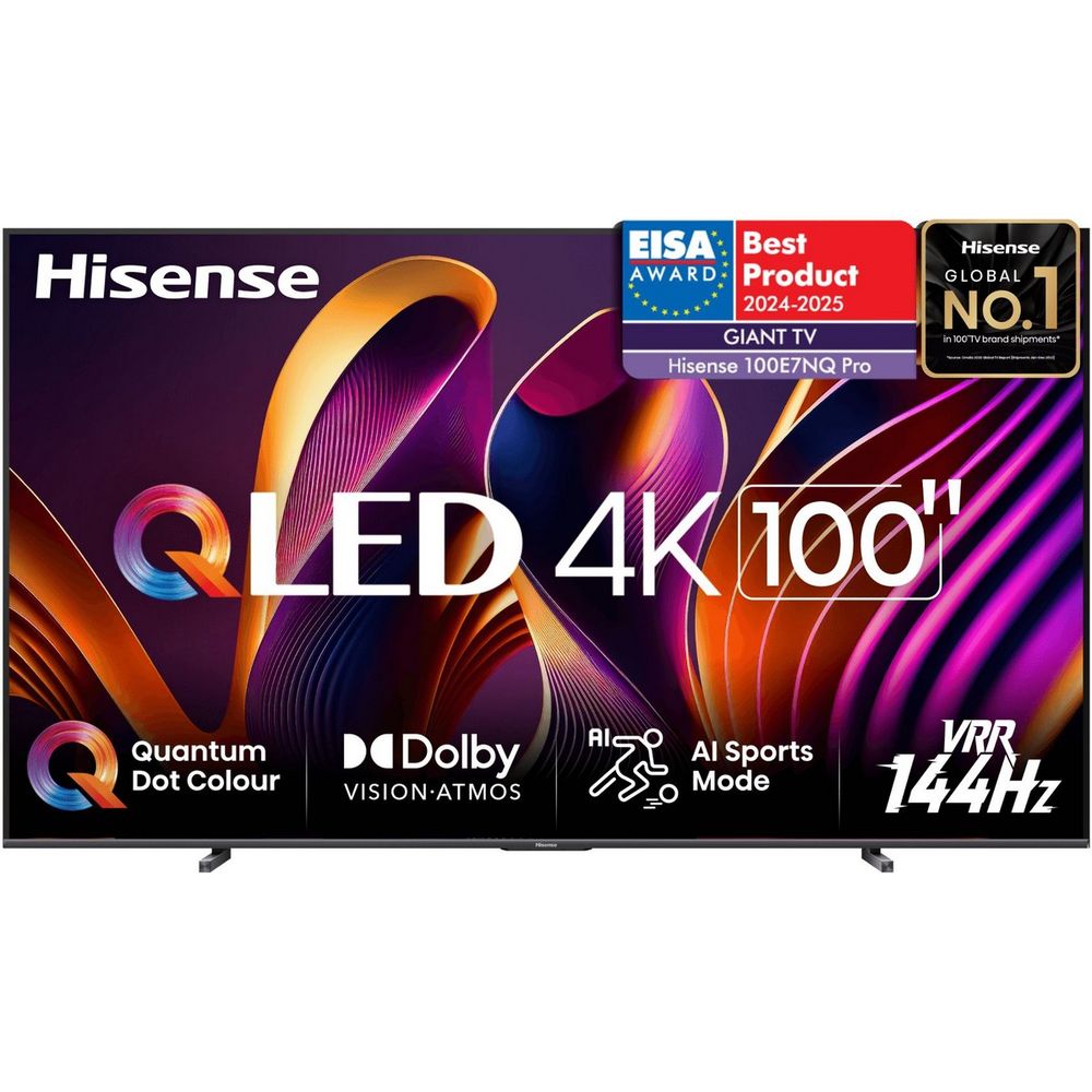100" Телевизор Q-LED HISENSE 100E7NQ PRO