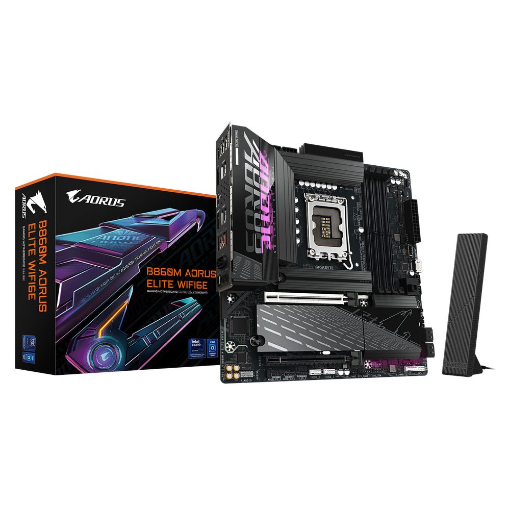 Материнская плата Gigabyte B860M AORUS ELITE WIFI6E, RTL