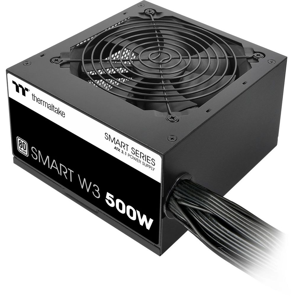 Блок питания ПК Thermaltake Smart W3 500 /Non Modular/Non Light/Full Range/Analog/80 Plus/EU/Non JP CAP/All Flat Cables/ATX 3.1