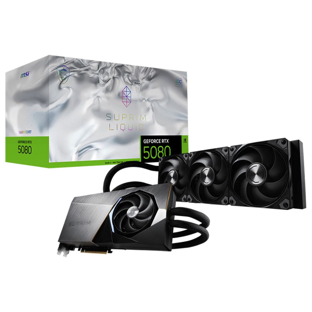 Видеокарта MSI RTX5080 16G SUPRIM LIQUID SOC 16GB GDDR7 256bit 3xDP HDMI RTL