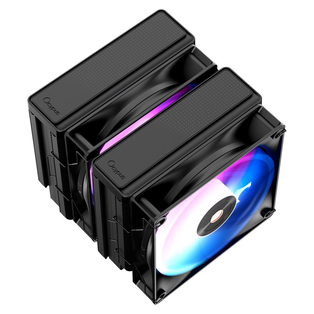 Вентилятор для процессора Cooler Ocypus Delta A62 BK ARGB Black 260W/ All Intel/ AMD AM*/ 2 fans / Screws