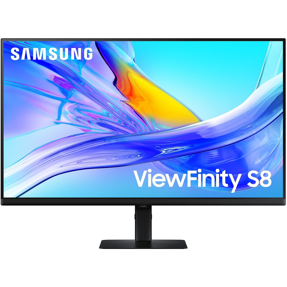 Монитор 32" SAMSUNG S32D804UAI ViewFinity S8 S80UD UHD  VA, 3840x2160, 60Hz, 5ms, 350сd/m, 3000:1, HDR10 | HDMI(2.0), DP(1.2), Type-C(PD-90W), 3xUSB3.0, RJ45 | HAS, Pivot, Swivel, InPSU, Vesa 100, Black