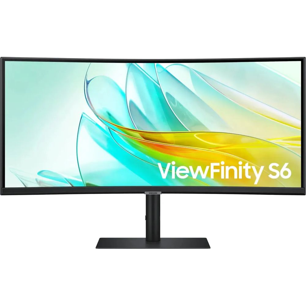 Монитор 34" SAMSUNG S34C650UAI ViewFinity S6 S65UC UWQHD Curved VA, 3440x1440, 100Hz, 5ms, 350сd/m, 3000:1, HDR10 | HDMI(2.0), DP(1.2), Type-C(PD-90W), 3xUSB3.0, RJ45 | HAS, InPSU, Speakers, Vesa 100, Black