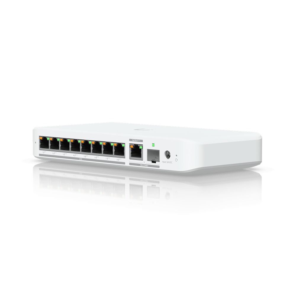 Ubiquiti UniFi Switch Flex 2.5G PoE PoE-коммутатор, 8х 2.5G RJ45, 1х 10G RJ45/SFP+, раздача 196 Вт