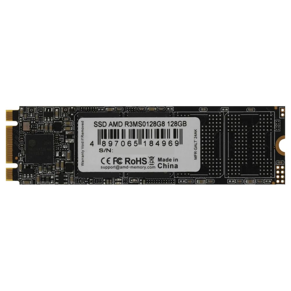 Твердотельный накопитель SSD AMD Radeon M2.2280 128GB R3 Series